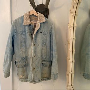 Vintage Lee Denim/Sherpa Chore Jacket